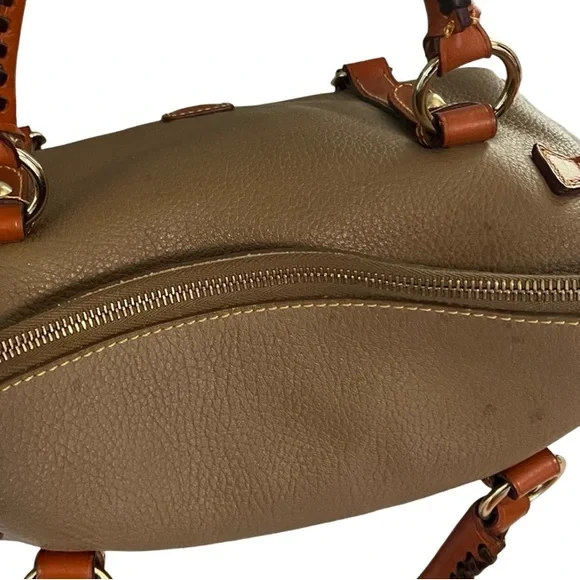Dooney & Bourke Pebble Grain Satchel in Taupe - Picture 6 of 12